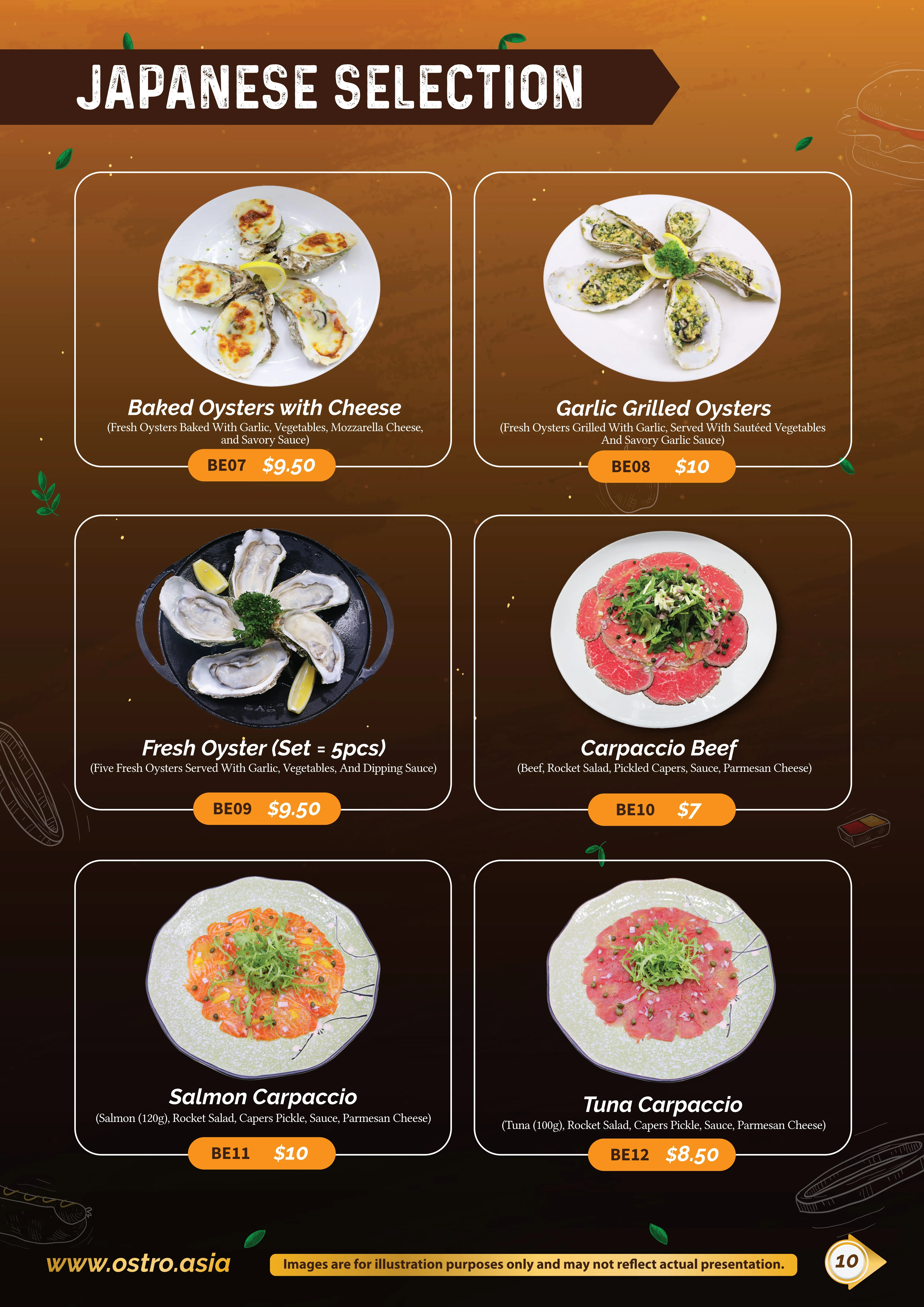 Japanese Selection Menu 2